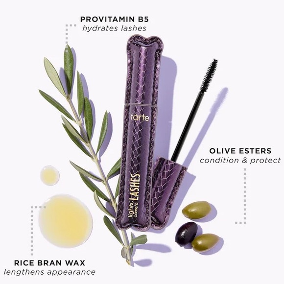 Tarte Lights, Camera, Lashes 4in1 Masacara-Black. Dark, Lift, Plump, Length, Fit - Picture 3 of 6